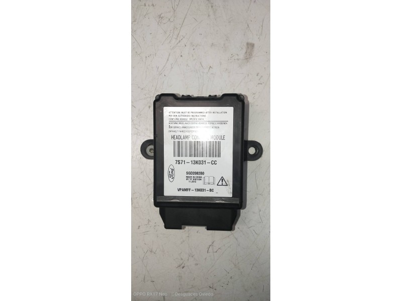 Recambio de modulo electronico para ford kuga (cbs) titanium referencia OEM IAM 7S7113K031CC SGD2082B0 