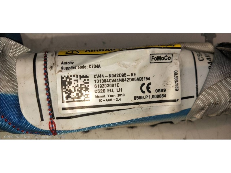 Recambio de airbag cortina delantero izquierdo para ford kuga (cbs) titanium referencia OEM IAM CV44N042D95AE  