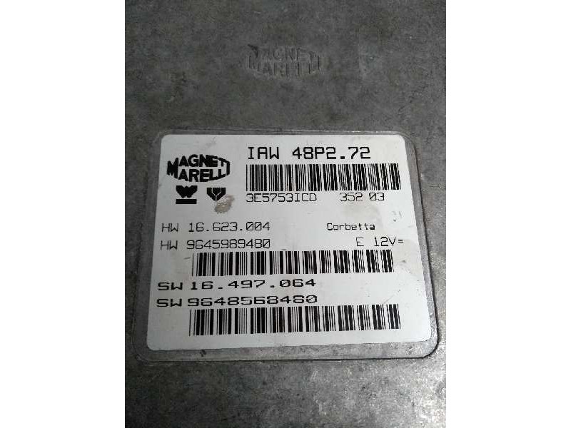 Recambio de centralita motor uce para citroen c3 1.1 referencia OEM IAM IAW48P272 9645989480 SW9648568480