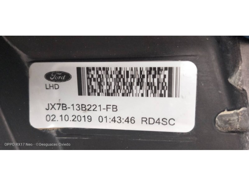 Recambio de faro antiniebla izquierdo para ford focus turnier active referencia OEM IAM JX7B13B221FB  
