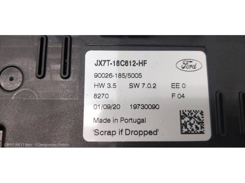 Recambio de mando calefaccion / aire acondicionado para ford focus turnier active referencia OEM IAM JX7T18C612HF  