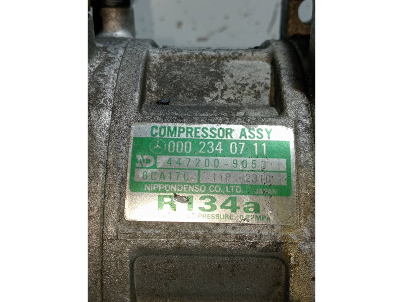 Recambio de compresor aire acondicionado para mercedes clase c (w202) berlina 1.8 16v cat referencia OEM IAM 4472009053 00023407