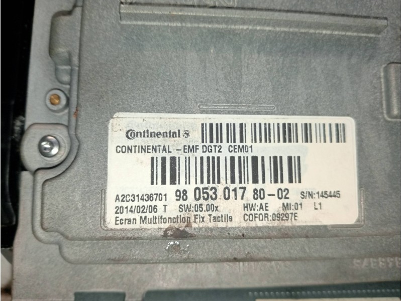 Recambio de sistema audio / radio cd para peugeot 208 active referencia OEM IAM 980530178002 9801840680 