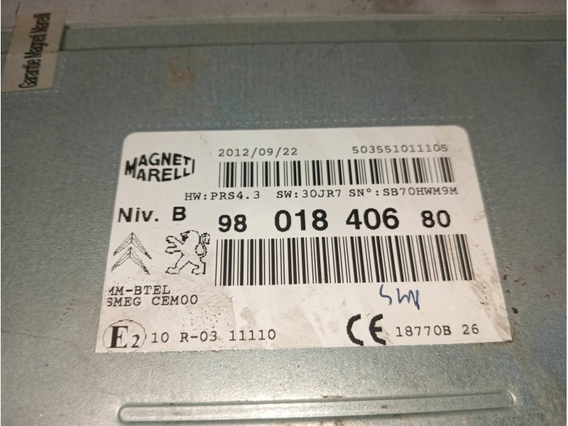 Recambio de sistema audio / radio cd para peugeot 208 active referencia OEM IAM 980530178002 9801840680 