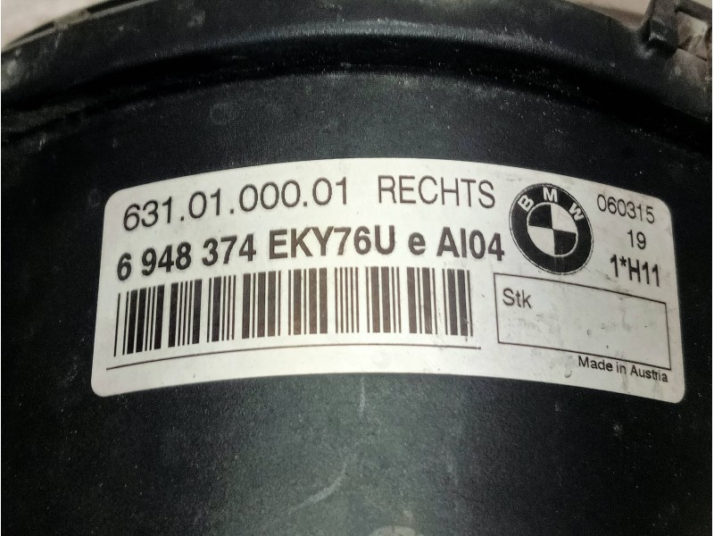 Recambio de faro antiniebla derecho para bmw serie 3 touring (e91) 318i referencia OEM IAM 6948374EKY76UEAI04  