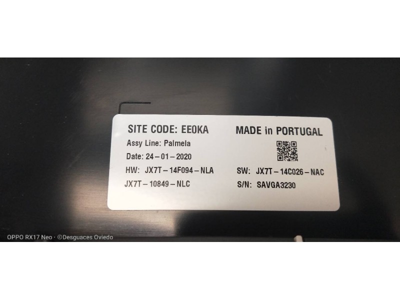 Recambio de cuadro instrumentos para ford focus turnier active referencia OEM IAM JX7T10849NLC JX7T14C026NAC JX7T14C026NAC 