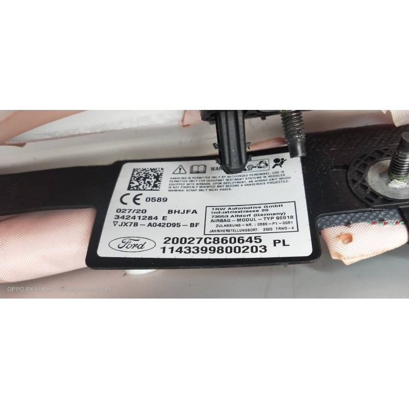 Recambio de airbag cortina delantero izquierdo para ford focus turnier active referencia OEM IAM JX7BA042D95BF  