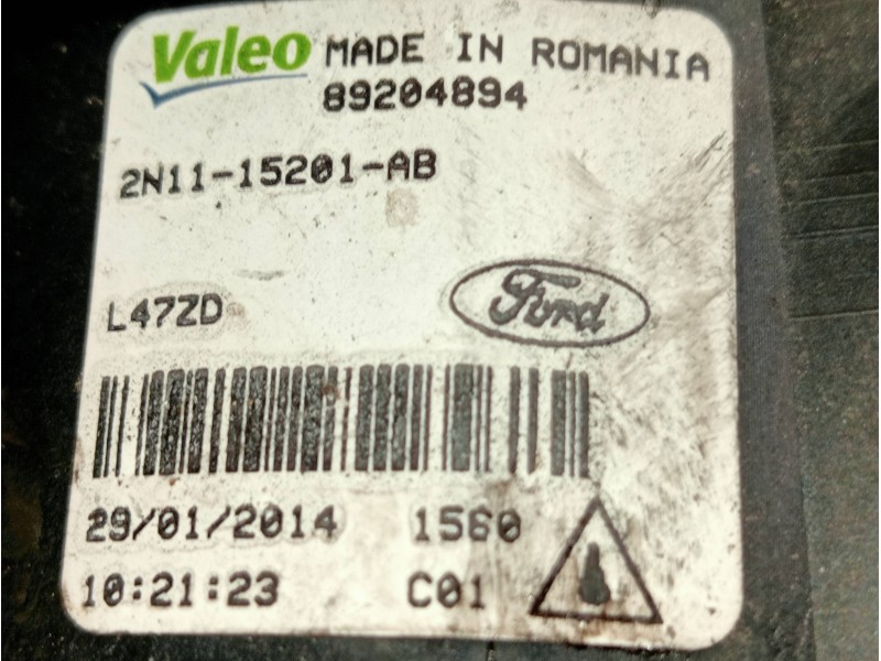Recambio de faro antiniebla izquierdo para ford focus lim. (cb8) 1.6 tdci cat referencia OEM IAM 2N1115201AB 89204894 