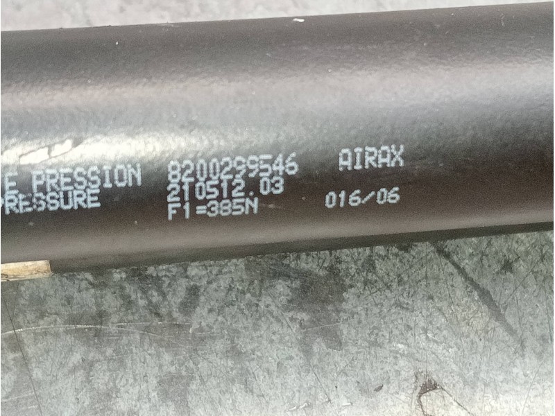 Recambio de amortiguadores maletero / porton para renault clio iii confort dynamique referencia OEM IAM 8200299546  