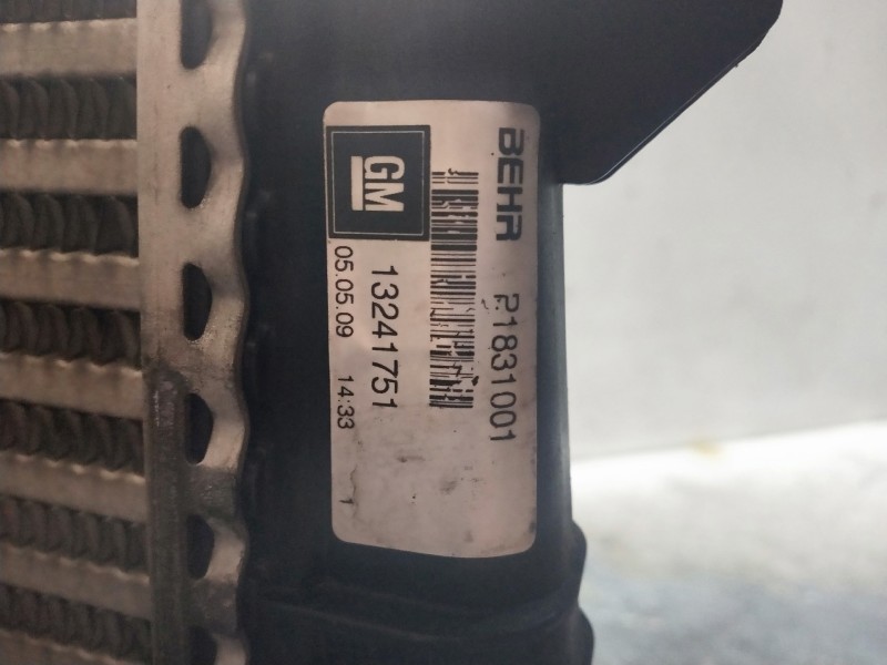 Recambio de intercooler para opel insignia berlina cosmo referencia OEM IAM   