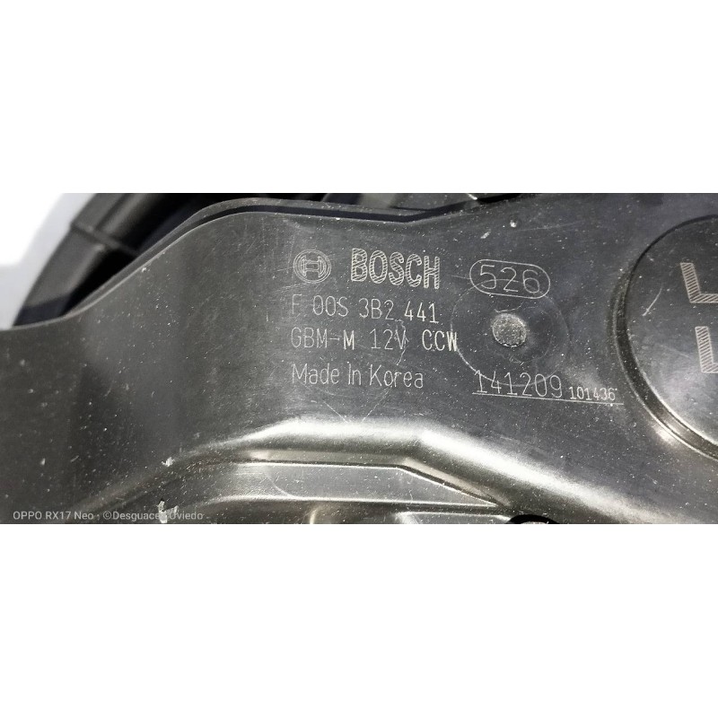 Recambio de motor calefaccion para kia sportage drive 4x2 referencia OEM IAM F00S3B2441  