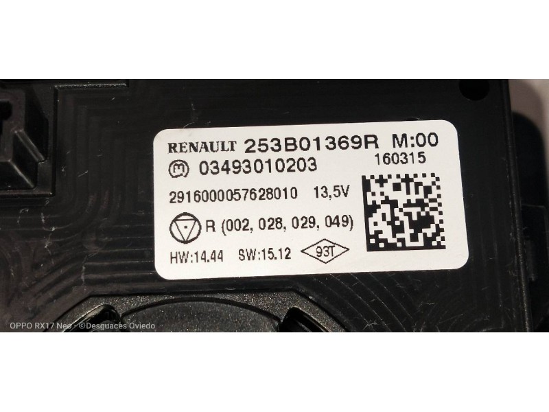 Recambio de mando multifuncion para renault espace v intens referencia OEM IAM 253B01369R  