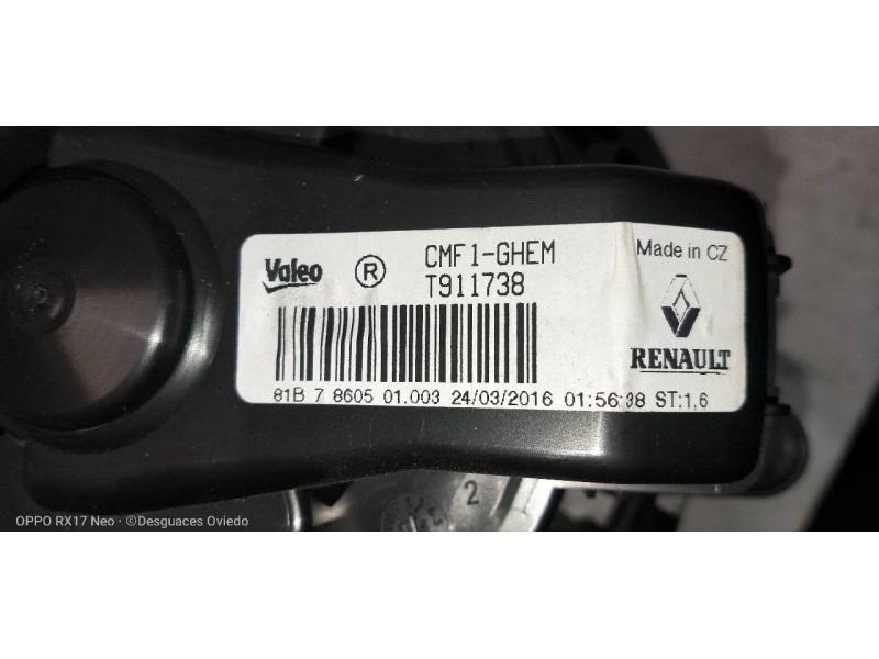 Recambio de motor calefaccion para renault espace v intens referencia OEM IAM T911738  