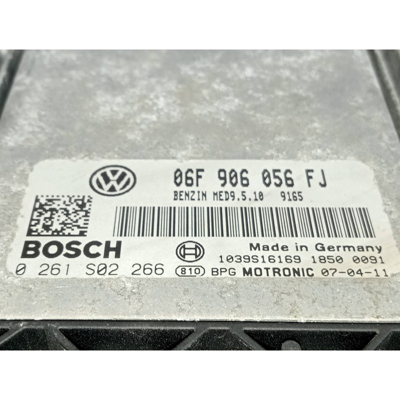 Recambio de centralita motor uce para seat leon (1p1) referencia OEM IAM 06F906056FJ 0261S02266 