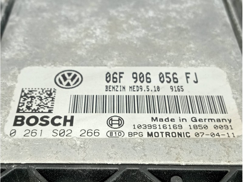 Recambio de centralita motor uce para seat leon (1p1) referencia OEM IAM 06F906056FJ 0261S02266 