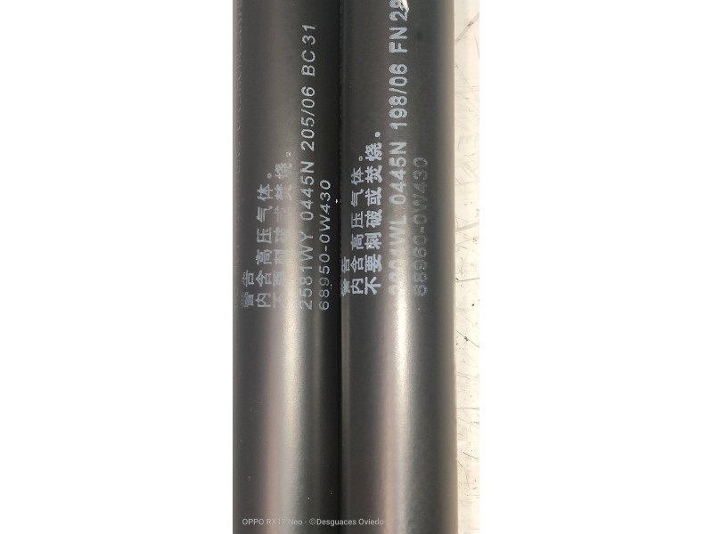 Recambio de amortiguadores maletero / porton para toyota prius (nhw20) basis referencia OEM IAM 689500W430 689600W430 