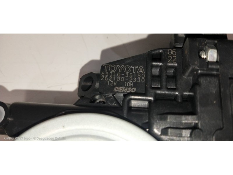 Recambio de elevalunas trasero derecho para toyota prius (nhw20) basis referencia OEM IAM 8571035180 2621002330 