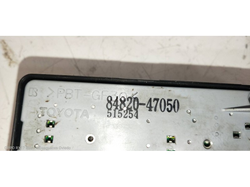 Recambio de mando elevalunas delantero izquierdo para toyota prius (nhw20) basis referencia OEM IAM 8482047050  