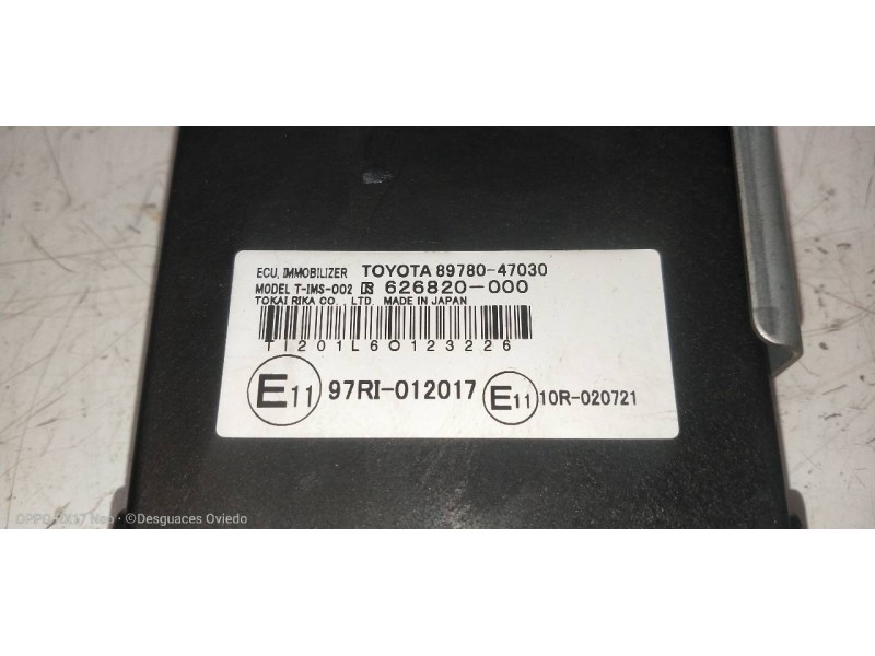 Recambio de modulo electronico para toyota prius (nhw20) basis referencia OEM IAM 8978047030 626820000 