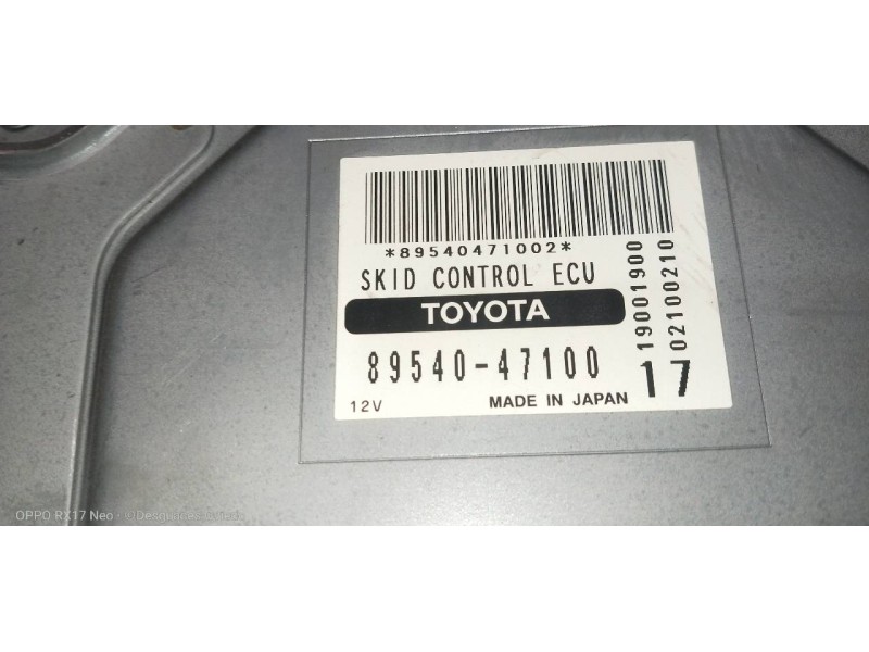 Recambio de modulo electronico para toyota prius (nhw20) basis referencia OEM IAM 8954047100  