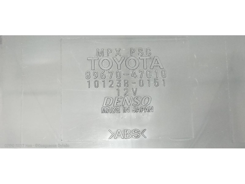 Recambio de modulo electronico para toyota prius (nhw20) basis referencia OEM IAM 8967047010 1012380151 