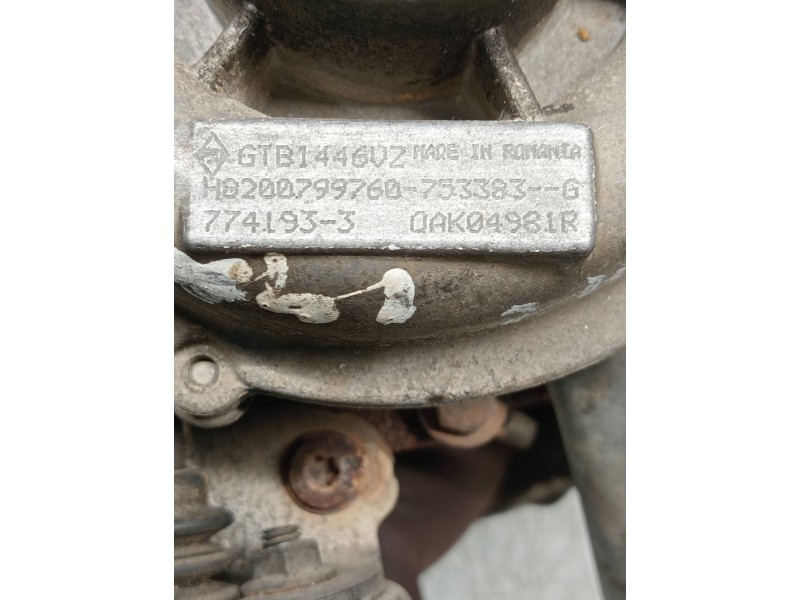 Recambio de turbocompresor para renault scenic iii dynamique referencia OEM IAM 7741933 H8200799760 GTB1446VZ