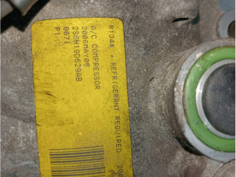 Recambio de compresor aire acondicionado para ford fiesta (cbk) fun referencia OEM IAM 2S6H19D629AB  