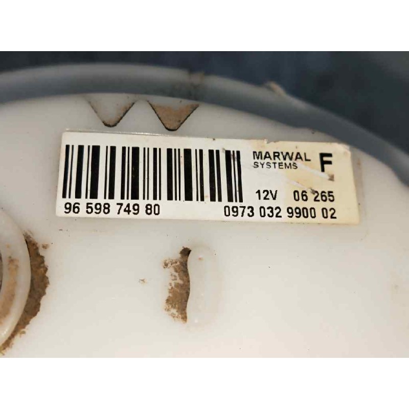 Recambio de bomba combustible para citroen c3 1.4 16v sx plus referencia OEM IAM 9659874980 0973032990002 MARWAL AFORADOR