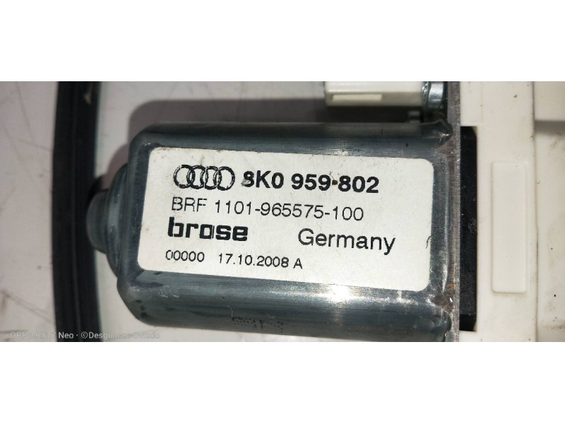 Recambio de elevalunas delantero derecho para audi q5 (8r) 3.0 tdi referencia OEM IAM 8K0959802  