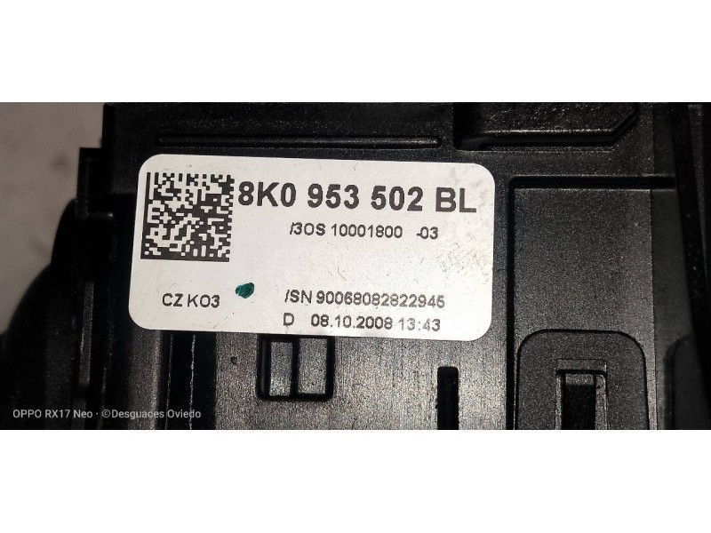 Recambio de mando luces para audi q5 (8r) 3.0 tdi referencia OEM IAM 8K0953502BL  