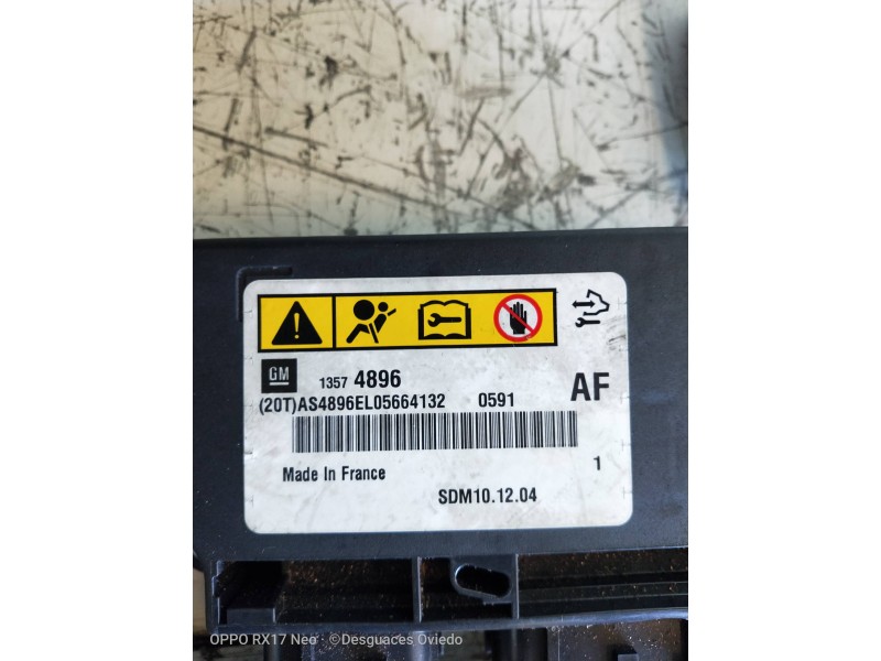 Recambio de kit airbag para opel astra j lim. cosmo referencia OEM IAM 13574896  