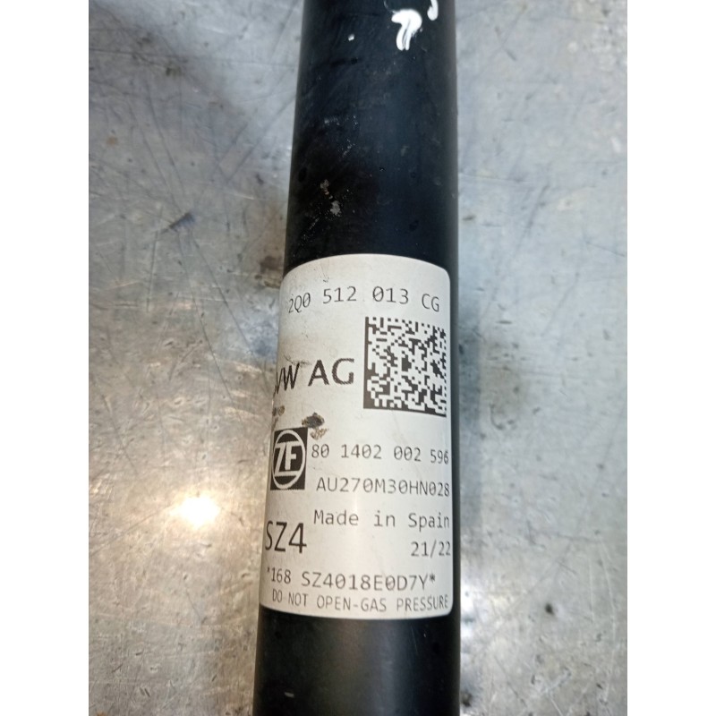 Recambio de amortiguador trasero izquierdo para audi a1 sportback (gba) 25 tfsi adrenalin referencia OEM IAM 2Q0512013CG 8214020
