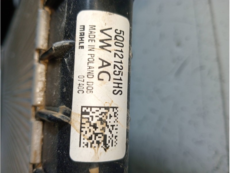 Recambio de radiador agua para seat ateca (kh7) xcellence edition referencia OEM IAM 5Q0121251HS  