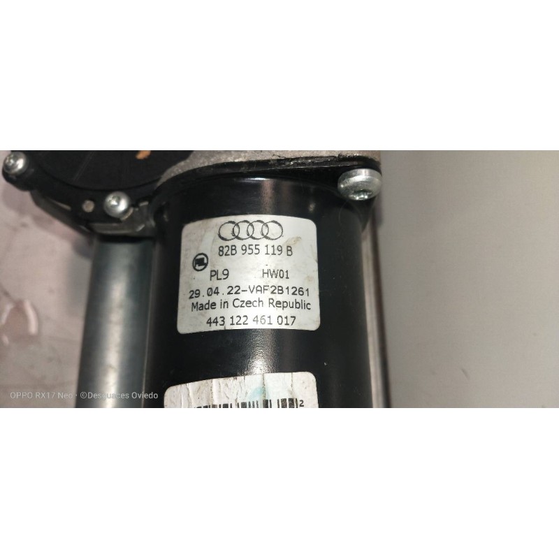 Recambio de motor limpia delantero para audi a1 sportback (gba) 25 tfsi adrenalin referencia OEM IAM 82B955023B 82B955119B 