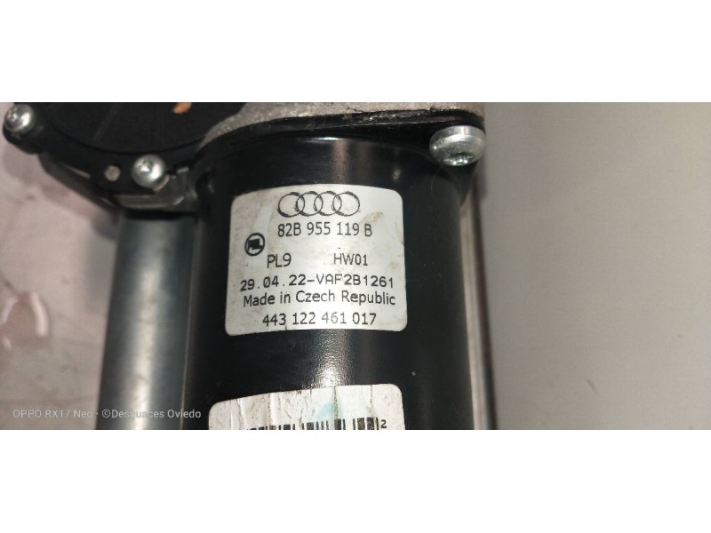 Recambio de motor limpia delantero para audi a1 sportback (gba) 25 tfsi adrenalin referencia OEM IAM 82B955023B 82B955119B 