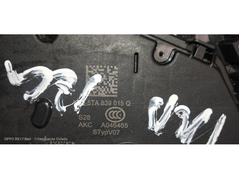 Recambio de motor cierre centralizado trasero izquierdo para audi a1 sportback (gba) 25 tfsi adrenalin referencia OEM IAM 5TA839