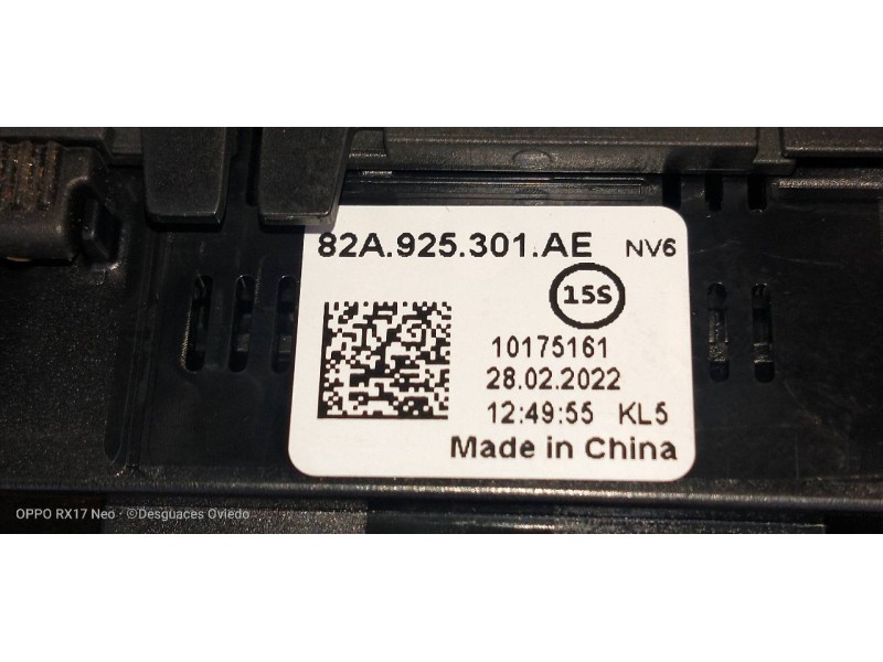 Recambio de mando multifuncion para audi a1 sportback (gba) 25 tfsi adrenalin referencia OEM IAM 82A925301AE  