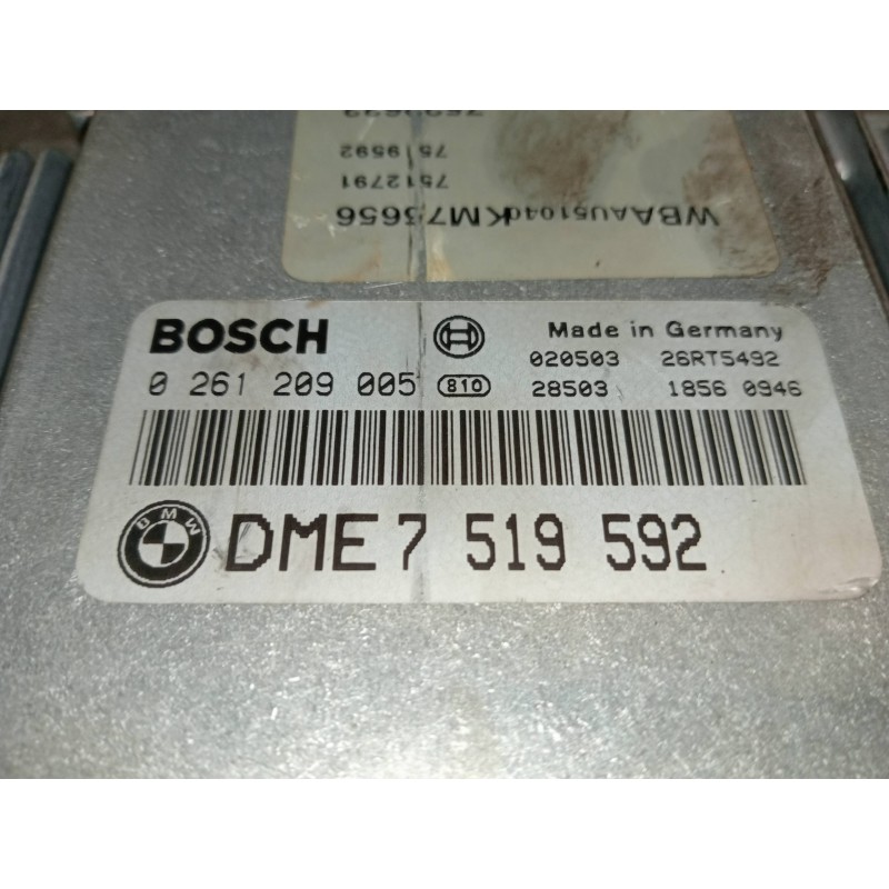 Recambio de centralita motor uce para bmw serie 3 compact (e46) 318ti referencia OEM IAM 0261209005 DME7519592 7522633