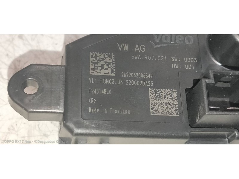 Recambio de modulo electronico para audi a1 sportback (gba) 25 tfsi adrenalin referencia OEM IAM 5WA907521  