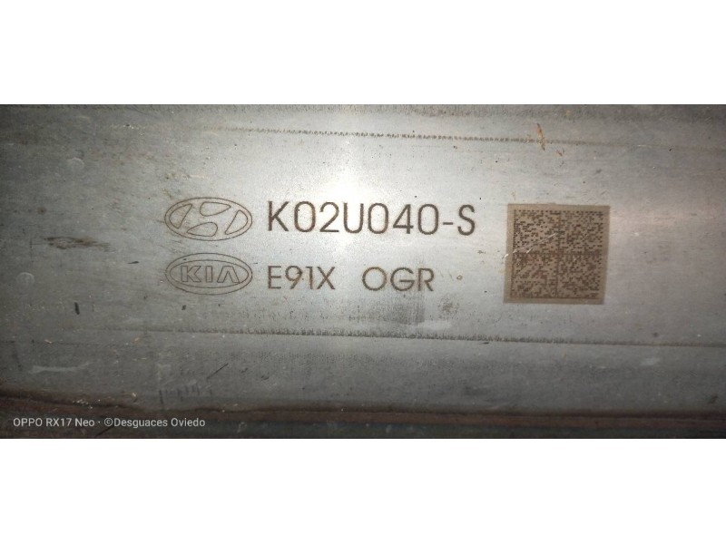 Recambio de catalizador para kia sportage drive plus 2wd referencia OEM IAM K02U040S E91X 
