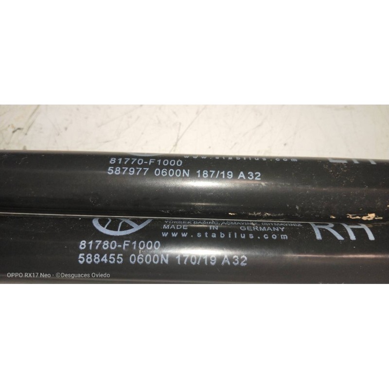 Recambio de amortiguadores maletero / porton para kia sportage drive plus 2wd referencia OEM IAM 81770F1000 81780F1000 