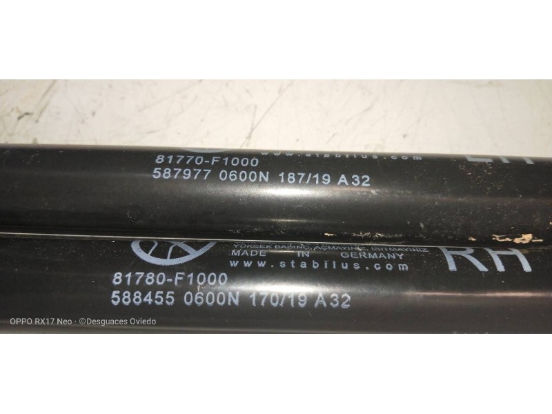 Recambio de amortiguadores maletero / porton para kia sportage drive plus 2wd referencia OEM IAM 81770F1000 81780F1000 