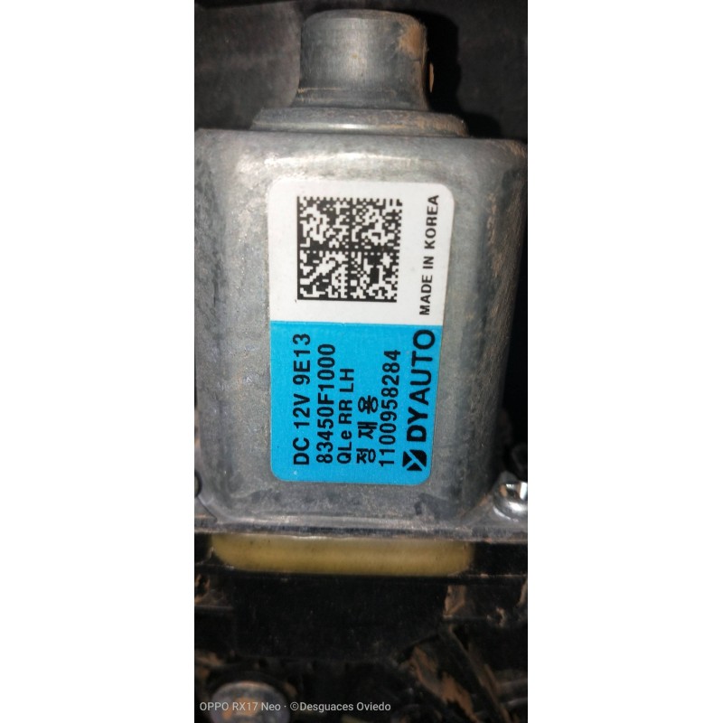 Recambio de elevalunas trasero izquierdo para kia sportage drive plus 2wd referencia OEM IAM 83470F1040 83450F1000 