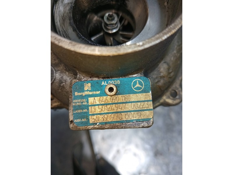 Recambio de turbocompresor para mercedes sprinterii caja cerrada (desde 01.06) 2.1 cdi cat referencia OEM IAM A6460901180 543997