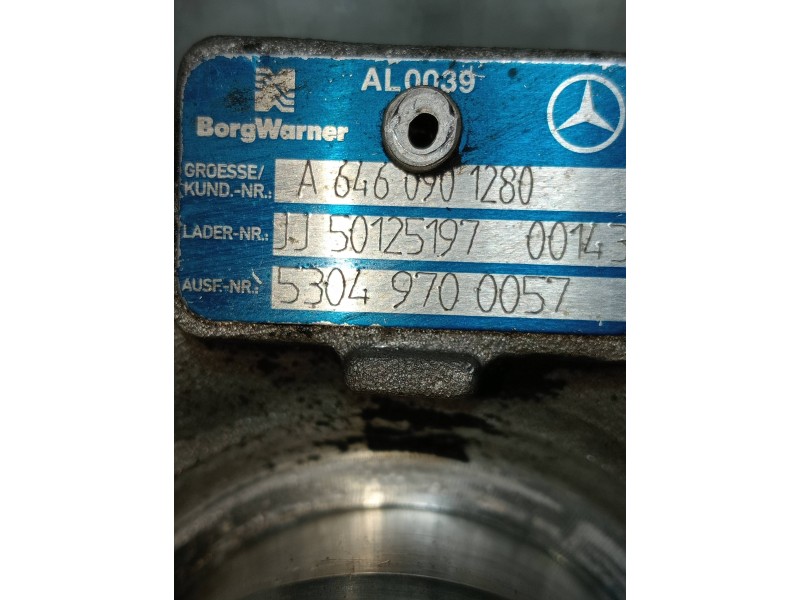 Recambio de turbocompresor para mercedes sprinterii caja cerrada (desde 01.06) 2.1 cdi cat referencia OEM IAM A6460901280 530497