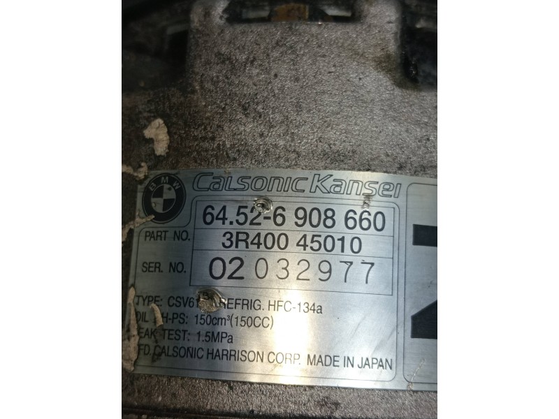 Recambio de compresor aire acondicionado para bmw serie 3 compact (e46) 318ti referencia OEM IAM 64526908660  