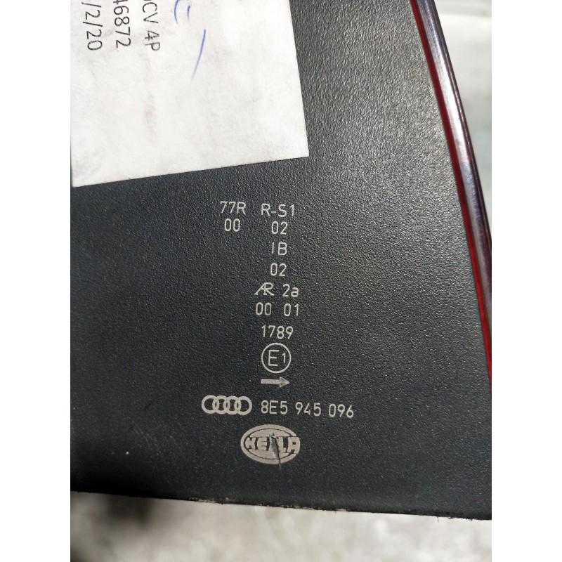 Recambio de piloto trasero derecho para audi a4 berlina (8e) 2.0 tdi 16v (103kw) referencia OEM IAM 8E5945096  