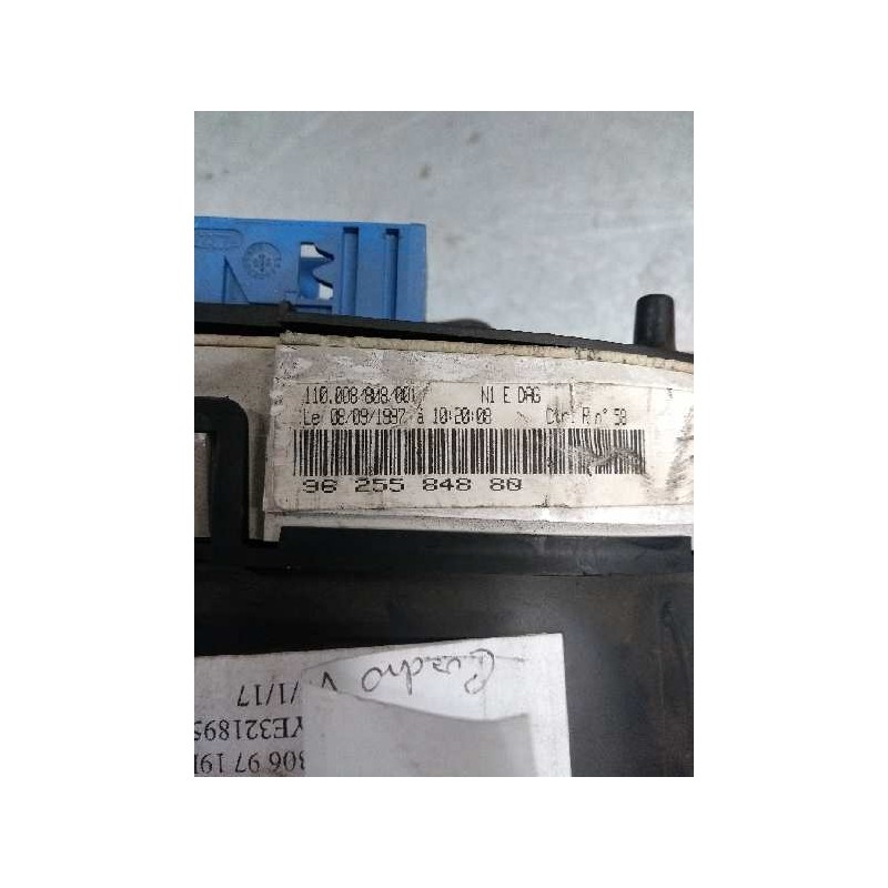 Recambio de cuadro instrumentos para peugeot 306 berlina 3/4/5 puertas (s2) 1.9 diesel referencia OEM IAM 9625584880 11000880800 Recambio de cuadro instrumentos para peugeot 306 berlina 3/4/5 puertas (s2) 1.9 diesel referencia OEM IAM 9625584880 11000880800