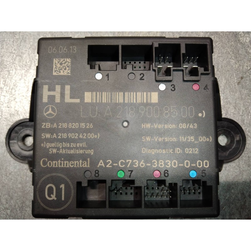 Recambio de modulo electronico para mercedes clase e (w212) familiar 3.0 cdi cat referencia OEM IAM A2189008500 A2188201526 A218