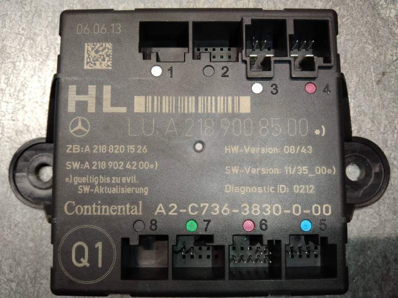 Recambio de modulo electronico para mercedes clase e (w212) familiar 3.0 cdi cat referencia OEM IAM A2189008500 A2188201526 A218